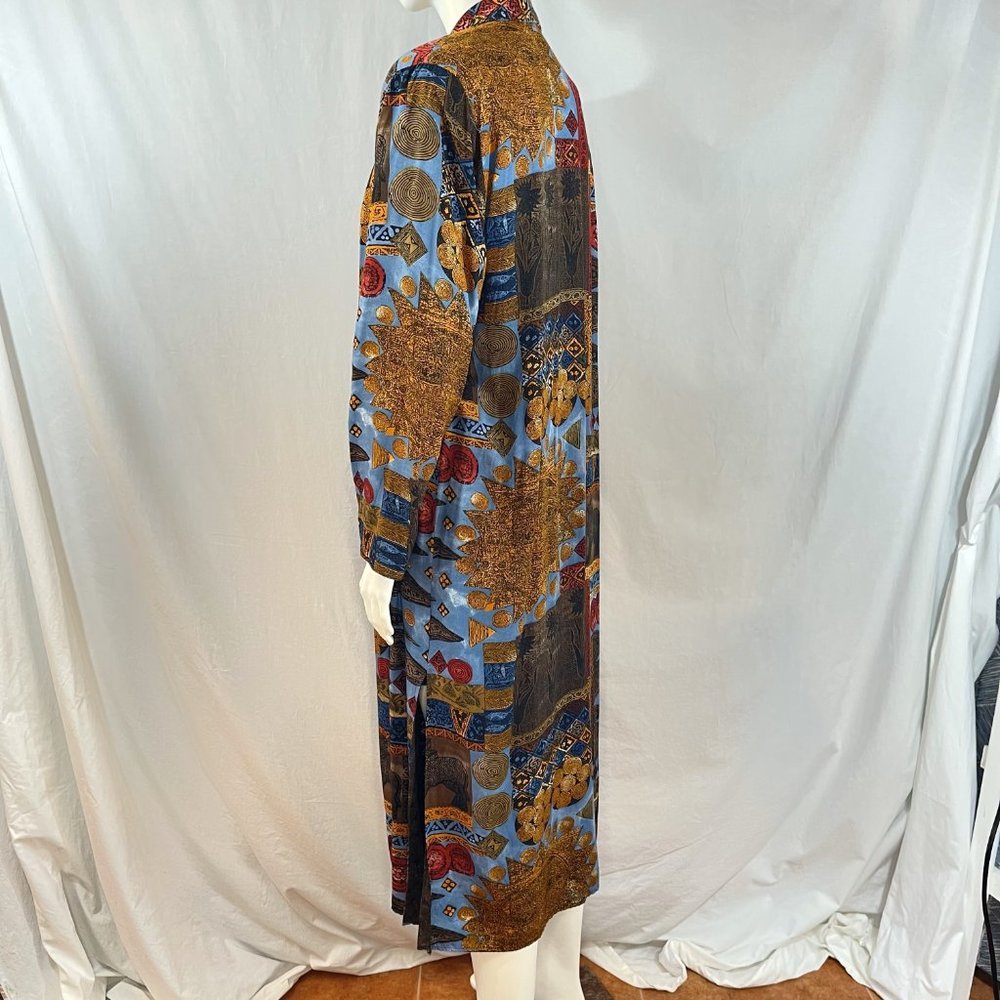 Vintage Duster With Aztec Inspired Print | Platinum by Dorothy Schoelen - Picture 3 of 8